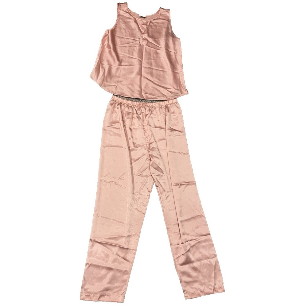 Vintage Cinema Etoile Sz Large Pink Pajama Set Camisole & Pants Sleepwear